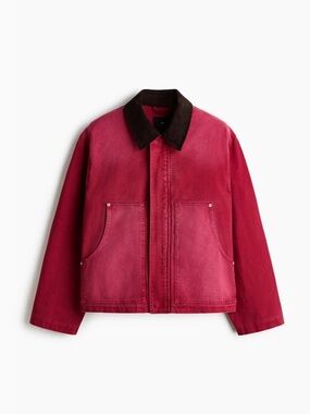 Heated Rivalry H&M Red Jacket with Dark Contrast Collar
